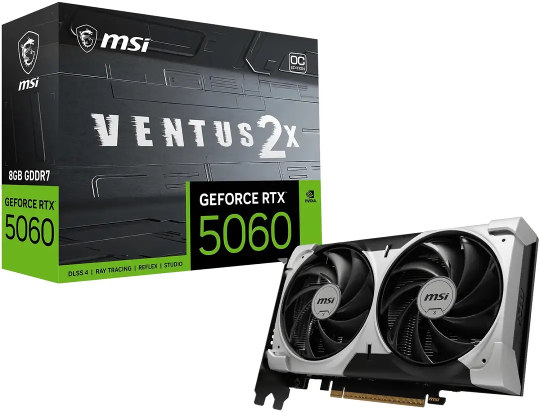MSI Ventus 2X OC RTX 5060 V550-009R Videokaart