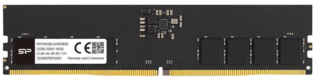 Silicon Power DDR5 SP016GBLVU560F02 RAM-geheugen - Zwart - afbeelding 2 van 3