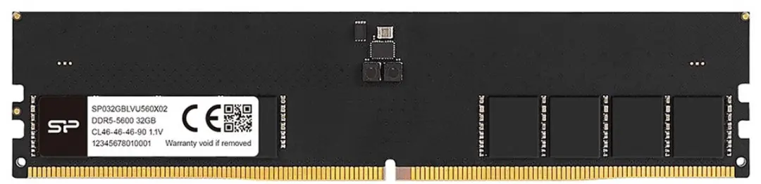 Silicon Power SP032GBLVU560F02 DDR5 Geheugenmodule - Zwart - afbeelding 2 van 3