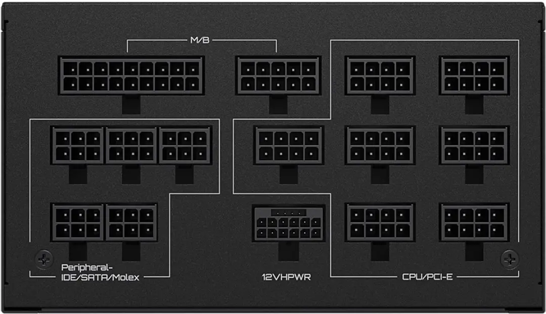 Gigabyte GP-UD1300GM PG5 UK Voedingseenheid - Zwart - afbeelding 2 van 6