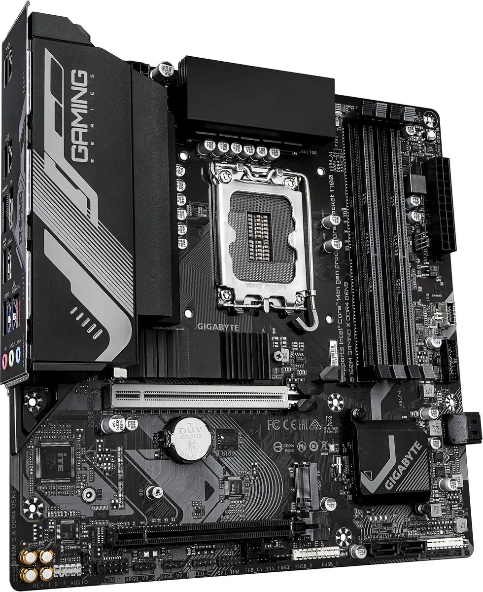 Gigabyte B760M GAMING X DDR4 GEN5 Moederbord - Zwart - afbeelding 3 van 6
