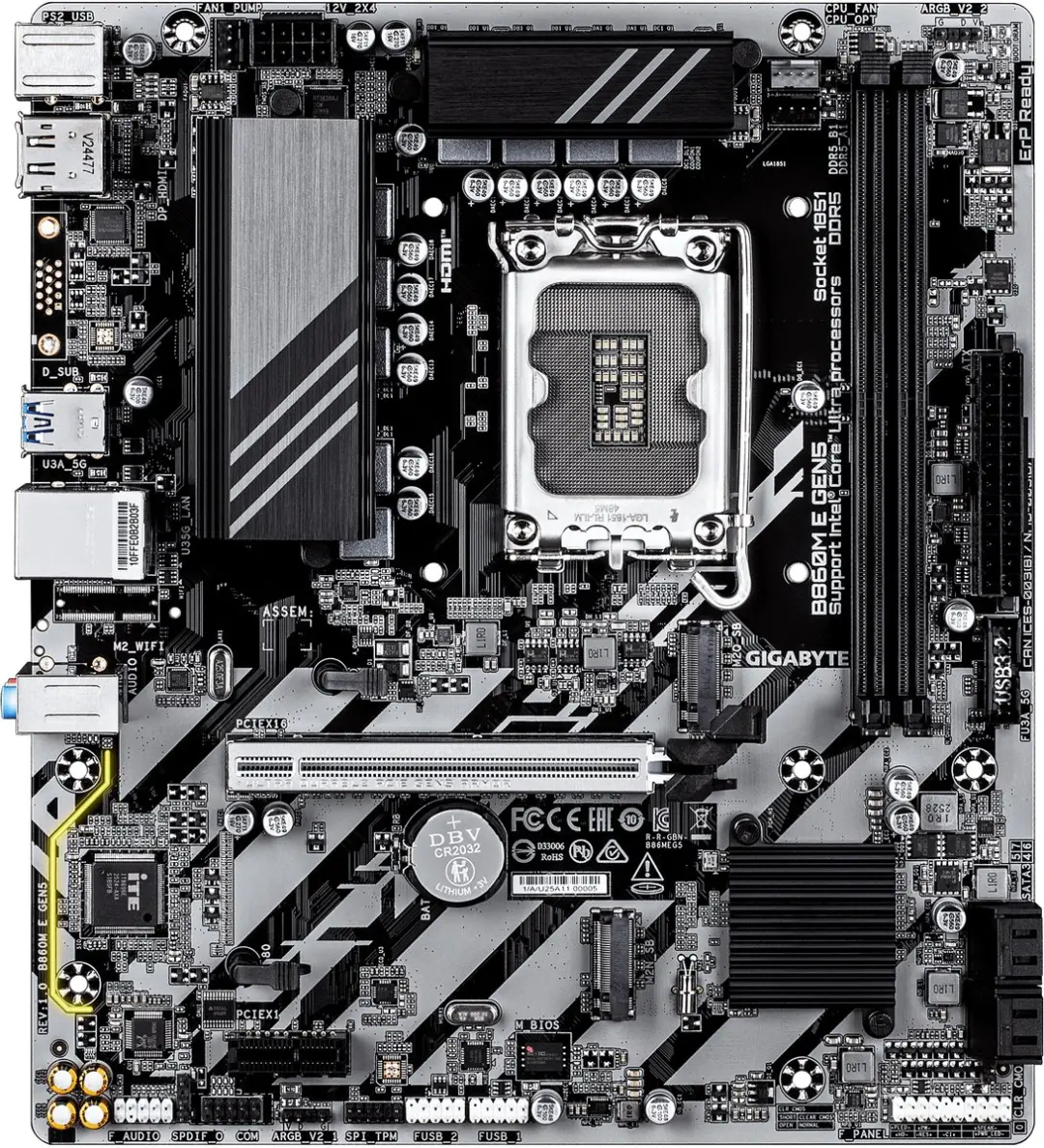 Gigabyte B860M E GEN5 Moederbord - afbeelding 4 van 4