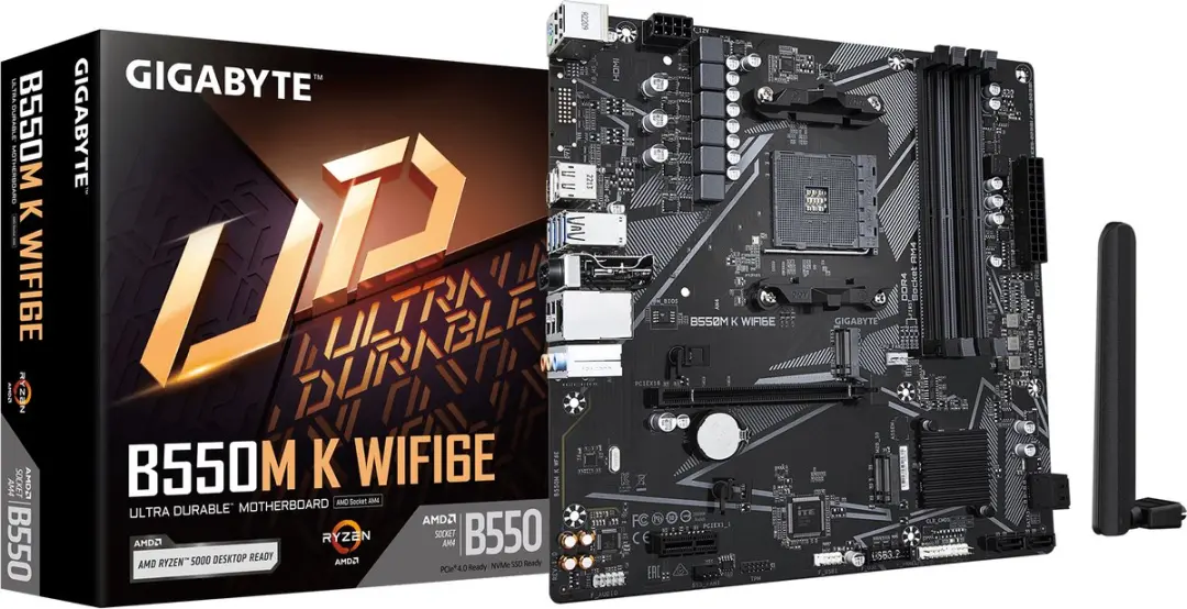 Gigabyte B550M K WF6E Moederbord