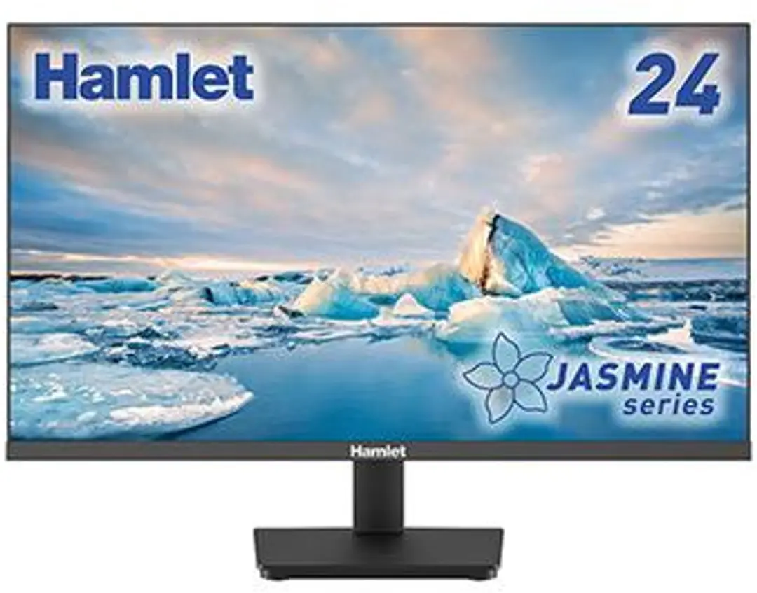 Hamlet HM24JF-VDR Monitor 24 inch Full HD - Zwart - afbeelding 2 van 4