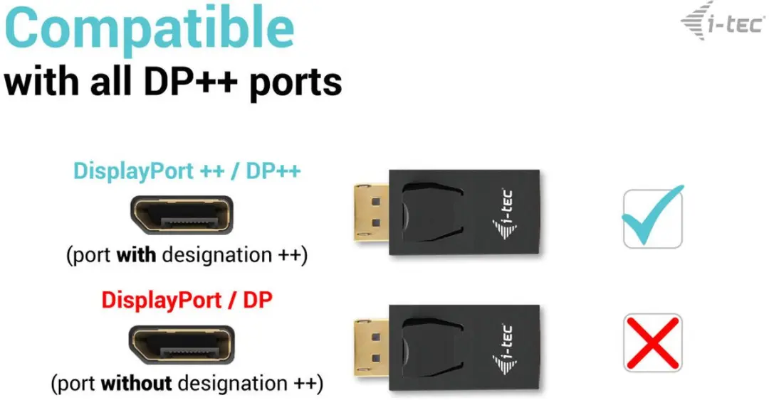 i-tec DP2HDMI4K30HZ Videoadapter - Zwart - afbeelding 4 van 5