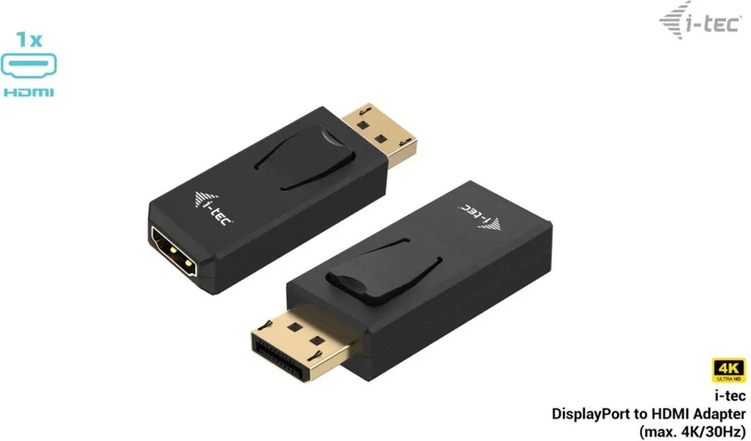 i-tec DP2HDMI4K30HZ Videoadapter - Zwart - afbeelding 5 van 5