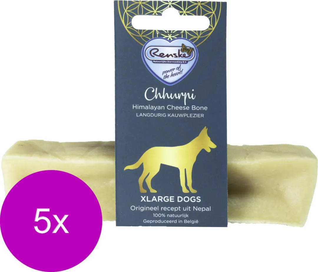 Renske Chhurpi Kauwkluif Melk - 25 Stuks (5x5) - XL