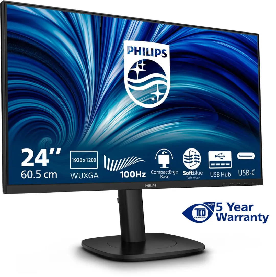 Philips 3000 Series 24B2N3200D/00 Computermonitor - Zwart - afbeelding 2 van 6