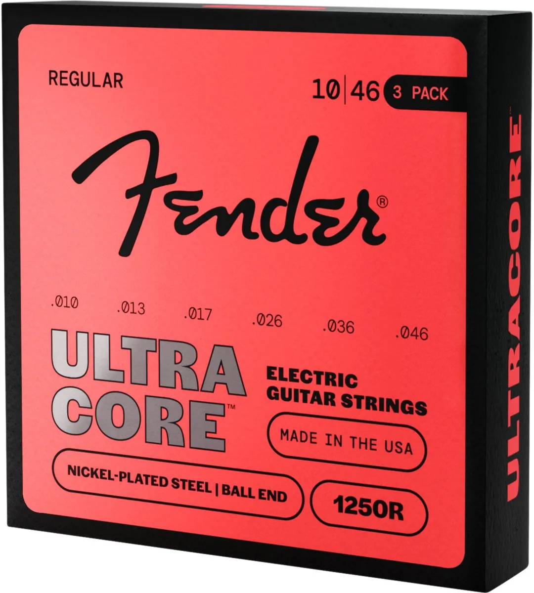 Fender 1250R Ultracore Elektrische Gitaarsnaren 10-46 - 3 Stuks