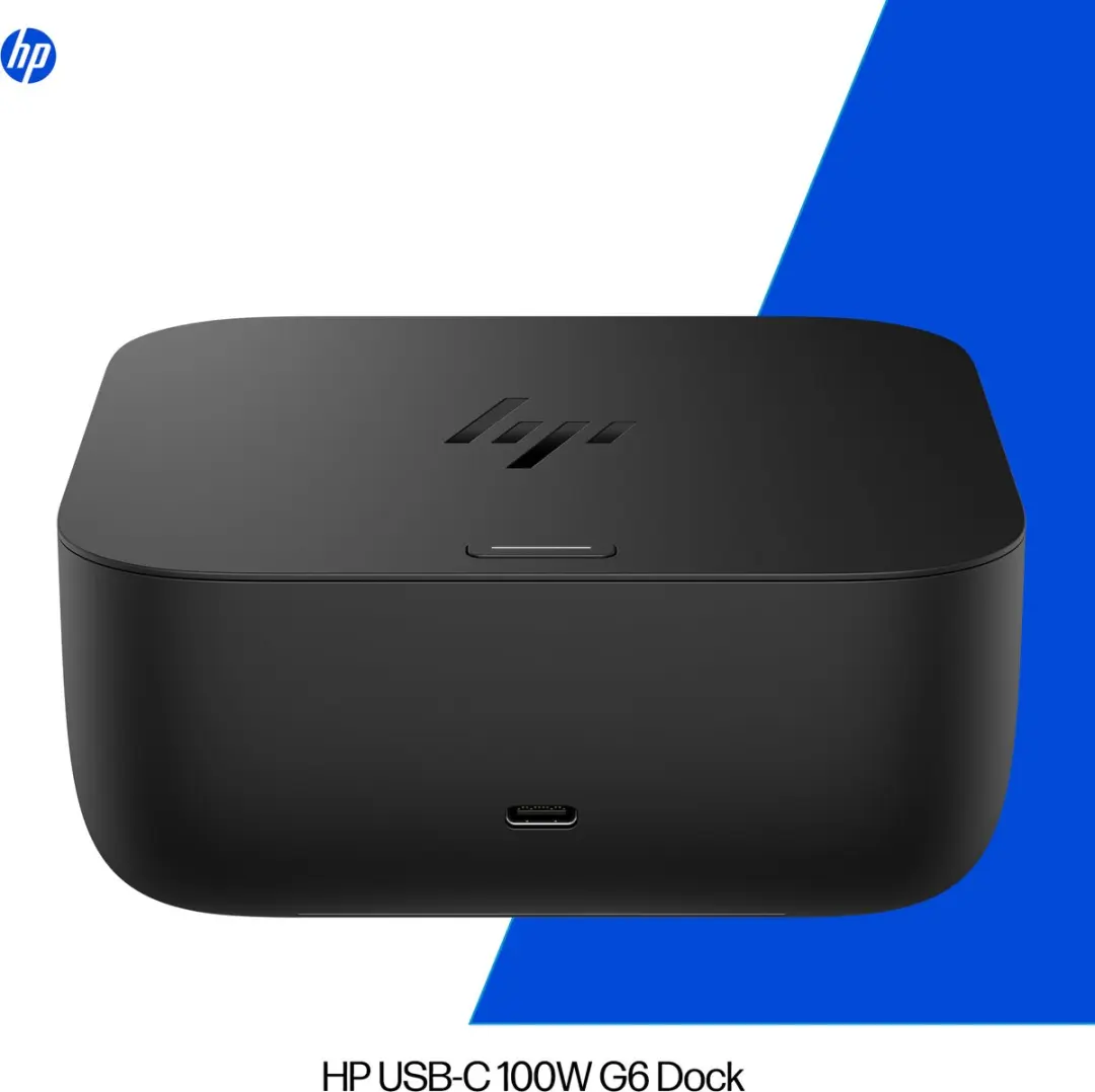 HP USB-C 100W G6 Dock BS7S9AA - Zwart - afbeelding 4 van 6