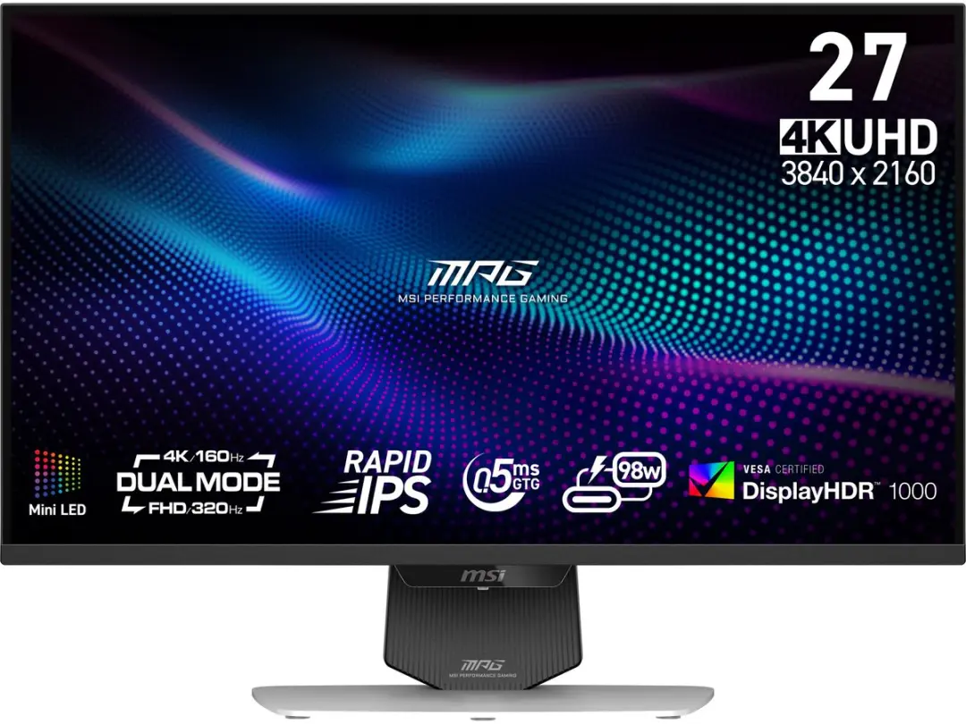 MSI MPG 274URDFW E16M computer monitor 68,6 cm (27") 3840 x 2160 Pixels 4K Ultra