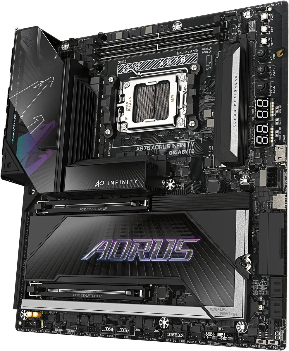 Gigabyte X870 AORUS INFINITY Moederbord - Zwart - afbeelding 5 van 6