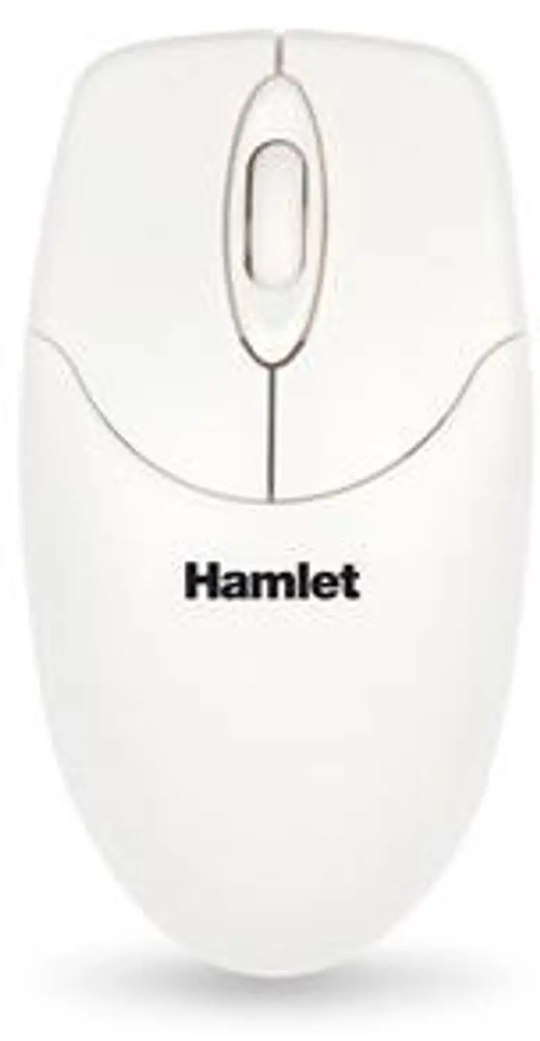 Hamlet XMICEU2WH-OEM muis Universeel Ambidextrous USB Type-A Optisch 1000 DPI