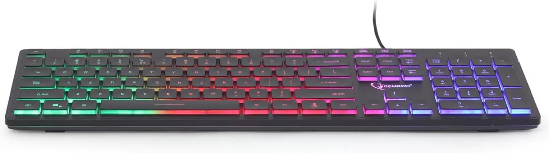 Gembird Rainbow Keyboard KB-UML-01 - RGB - Zwart