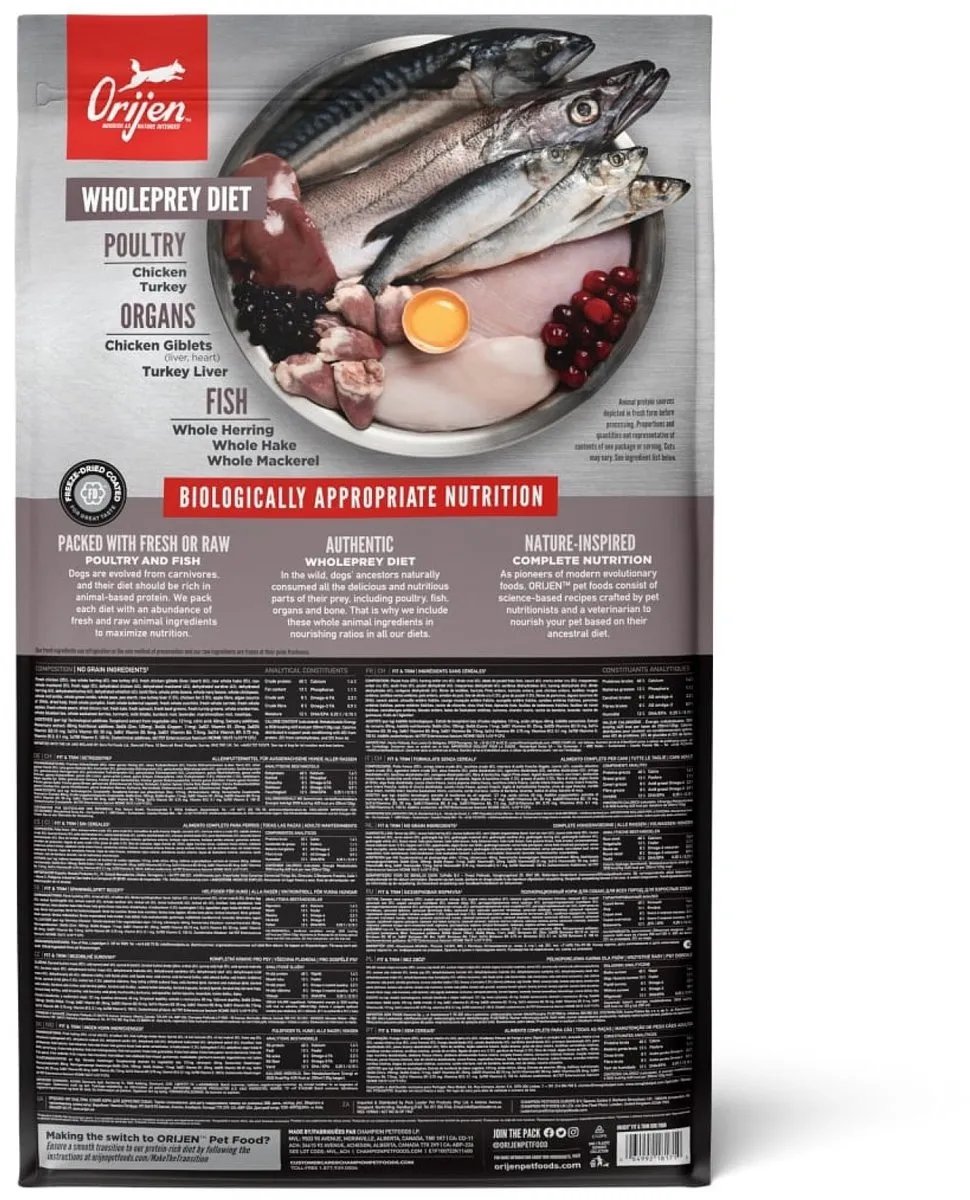Orijen Dog Whole Prey Fit & Trim Hondenvoer 11.4kg - afbeelding 6 van 6