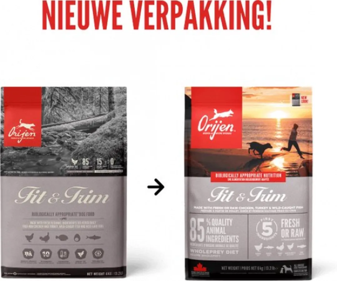 Orijen Dog Whole Prey Fit & Trim Hondenvoer 11.4kg
