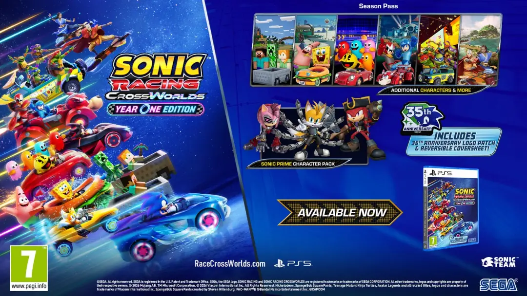 Sonic Racing: CrossWorlds Year One Edition PS5 - afbeelding 2 van 6