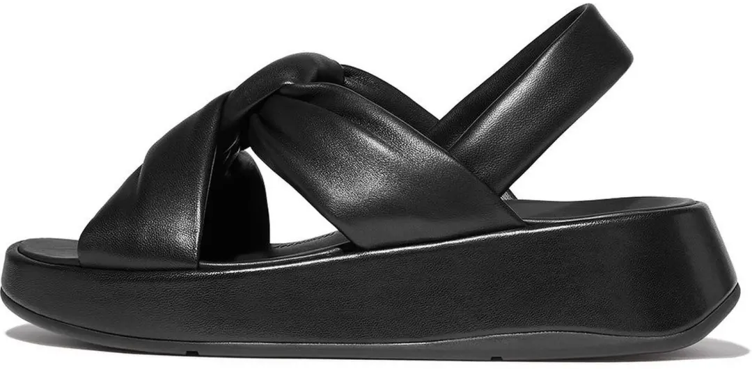 Damessandalen FitFlop F-Mode Knot Soft-Leather Flatform B/Strap