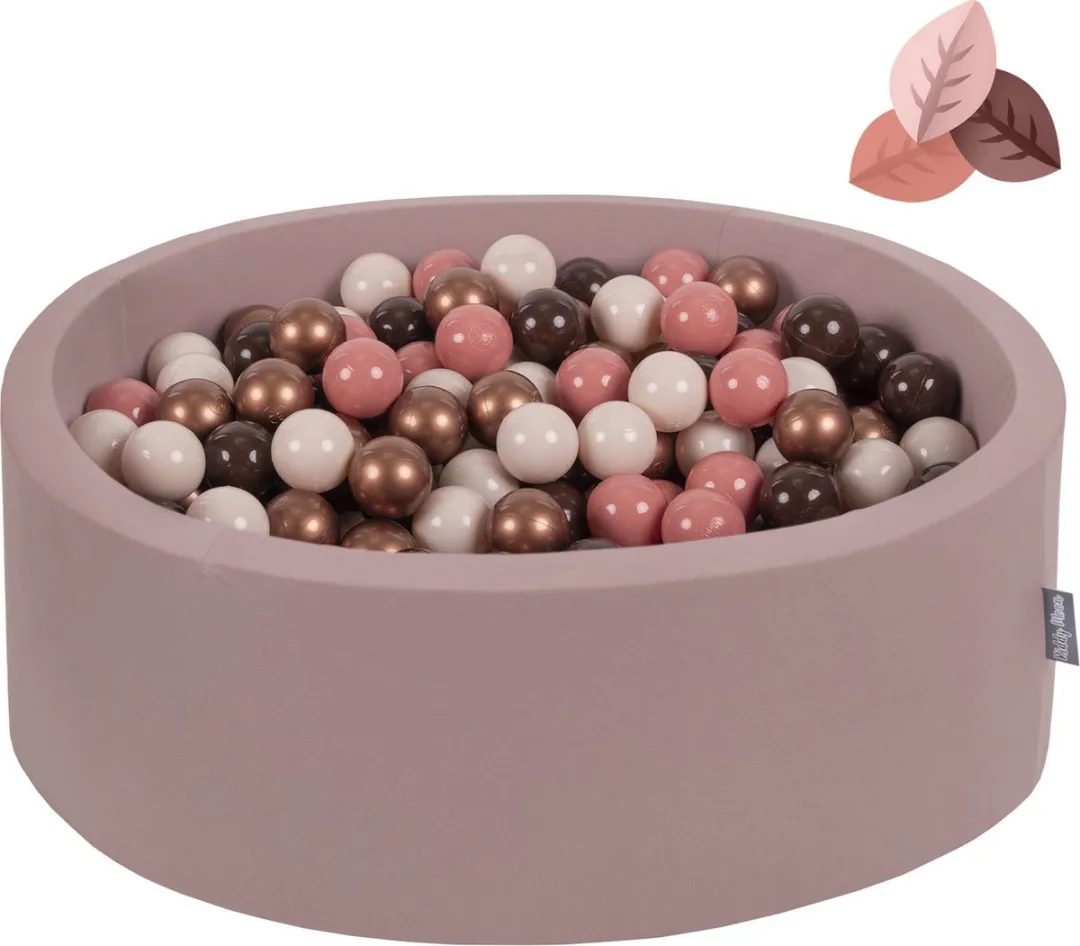 KiddyMoon Ballenbak 90x30cm - 300 Ballen - Herfstkleuren