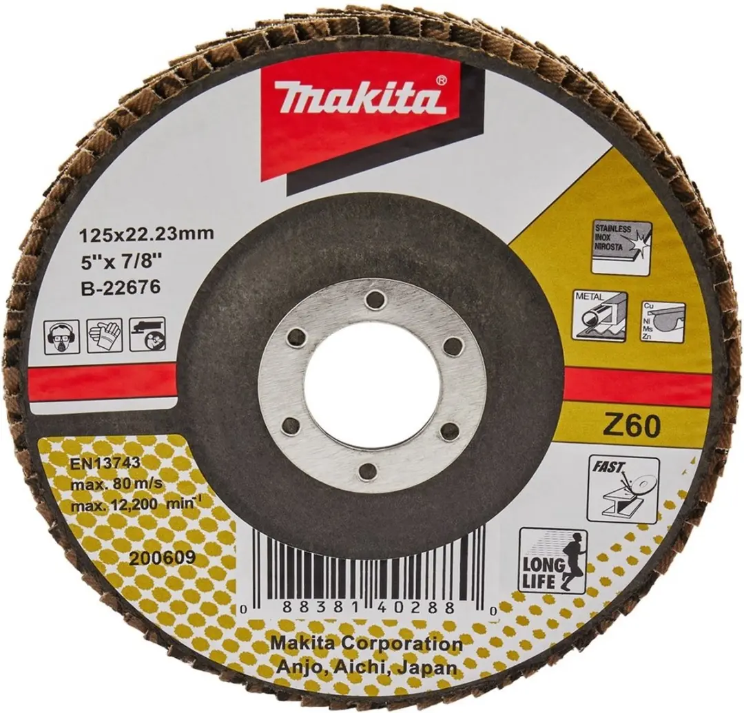 Makita Schuursch.125x22mm K60 Uni-ZA