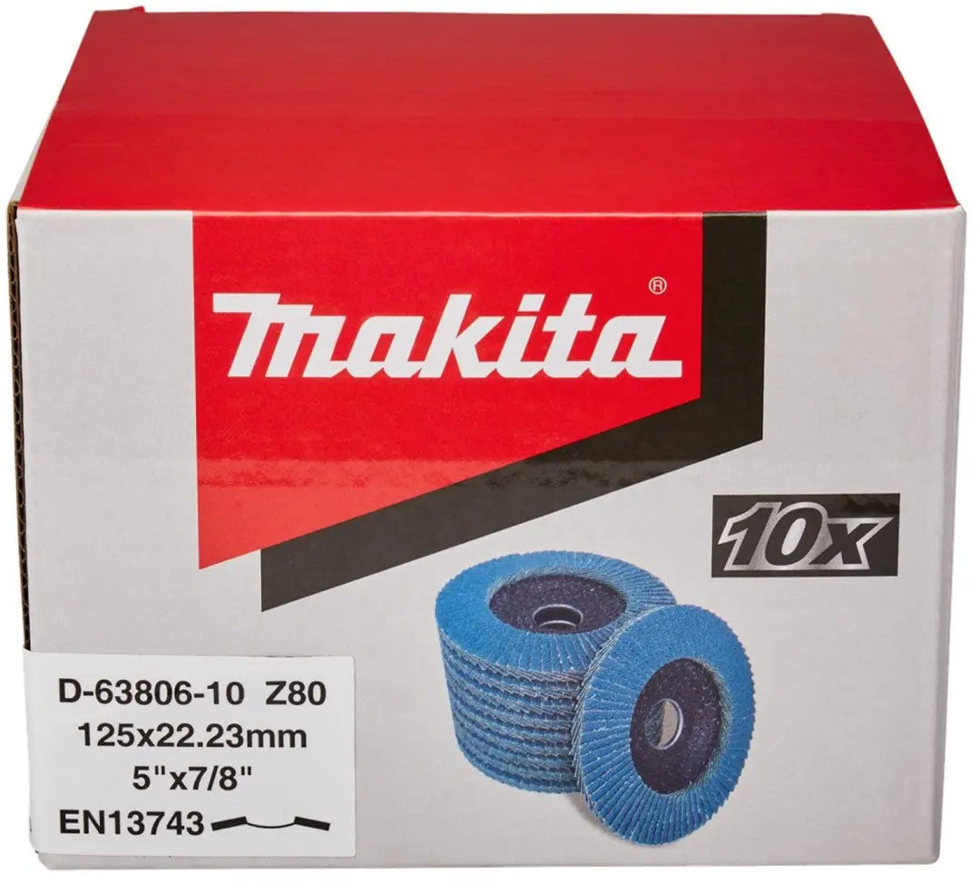 Makita D-63806-10 Lamellenschuurschijf 125mm Z80 - 10st - afbeelding 2 van 3