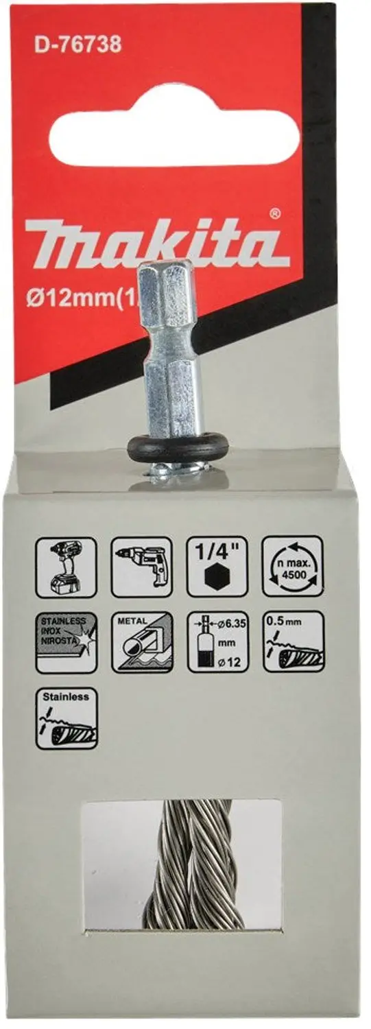 Makita D-76738 Penseelborstel ZK1/4x12mm - afbeelding 3 van 3