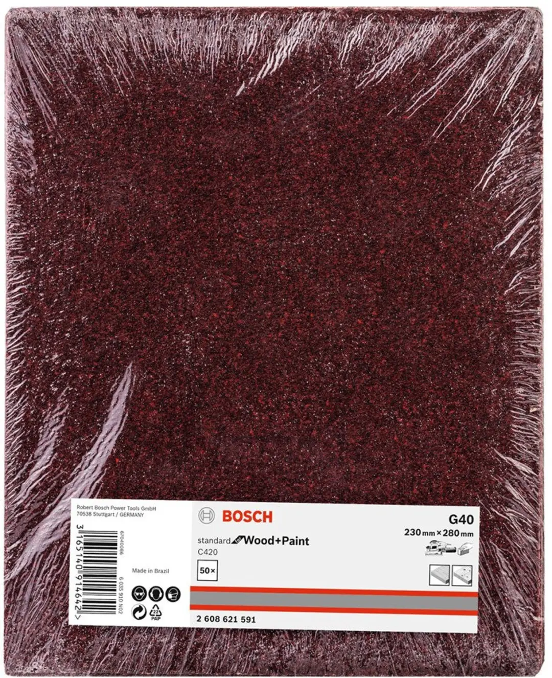 Bosch C420 2608621591 Schuurblad 230x280mm - afbeelding 3 van 4