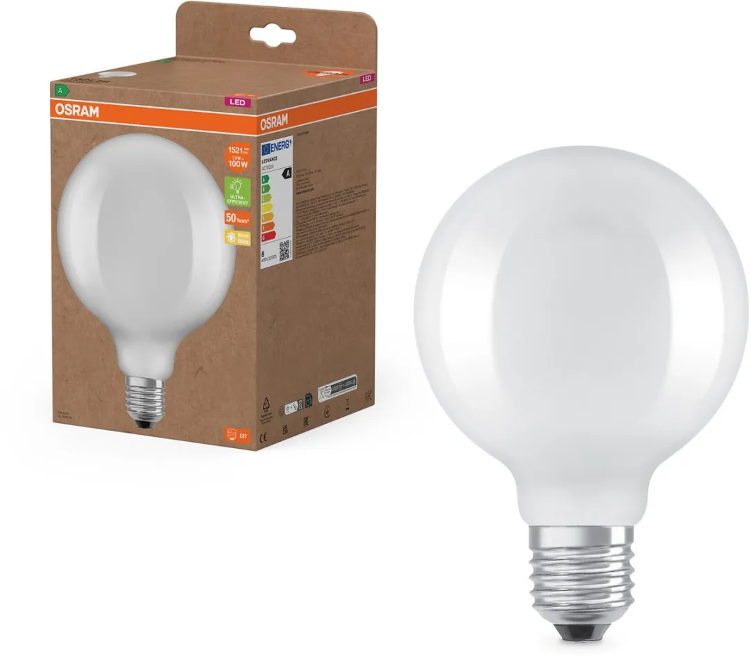 Osram Classic Globe LED Lamp 7.2W 2700K - Warm wit - E27