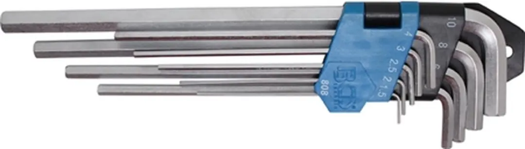 BGS technic Inbussleutelset extra lang 1,5-10mm - 9 delig - afbeelding 5 van 6