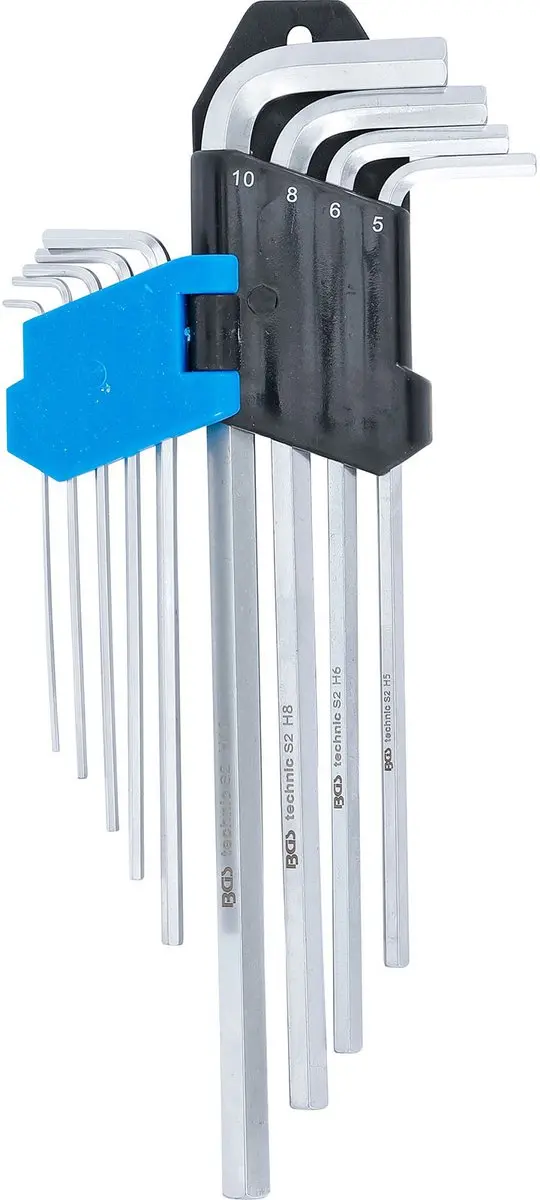 BGS technic Inbussleutelset extra lang 1,5-10mm - 9 delig - afbeelding 2 van 6