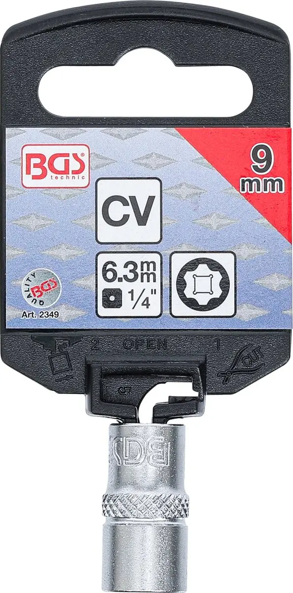 BGS technic Super Lock Dopsleutel 9 mm
