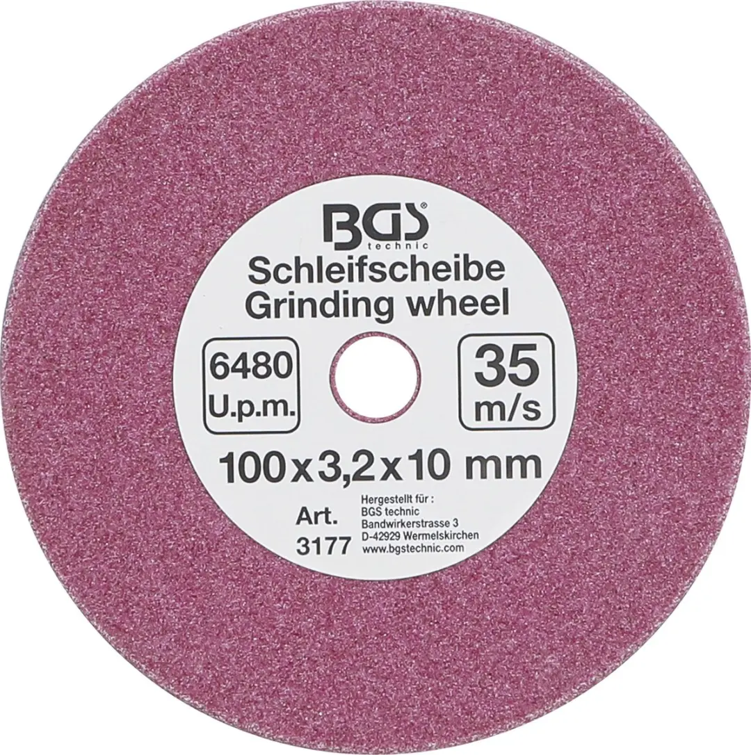 BGS Slijpschijf Ø100 x 3,2 x 10mm