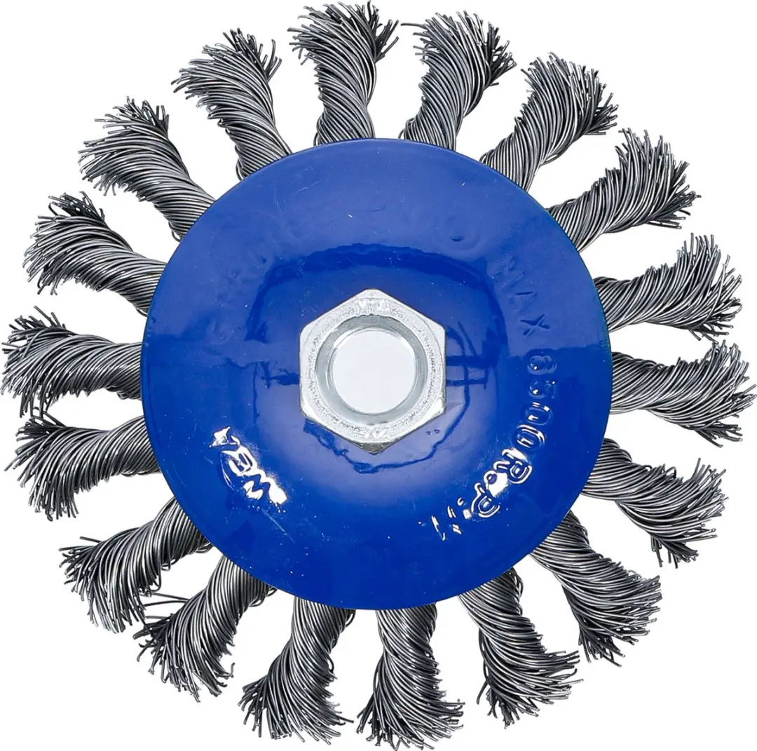 BGS Schijfborstel M14x2 Ø115mm - Getwist Staaldraad - afbeelding 4 van 5