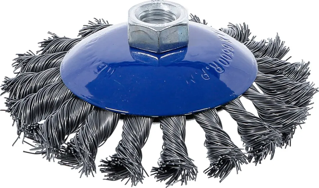 BGS Schijfborstel M14x2 Ø115mm - Getwist Staaldraad - afbeelding 5 van 5