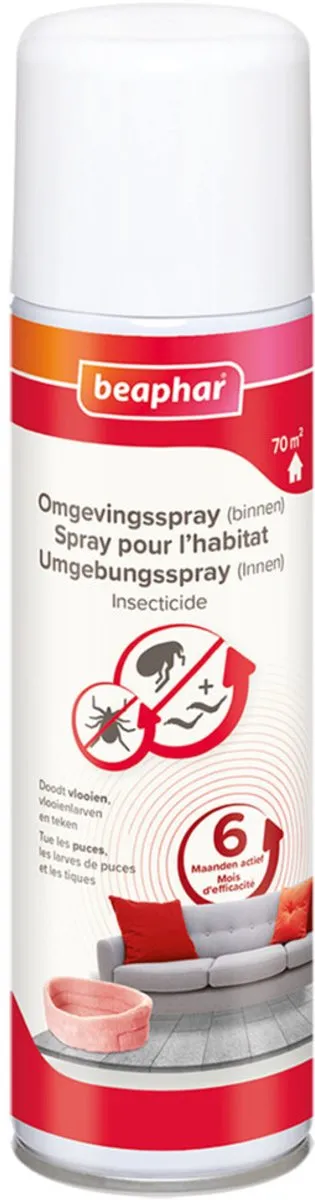 Beaphar Vlooienmiddel Hond Omgevingsspray 2x250ml