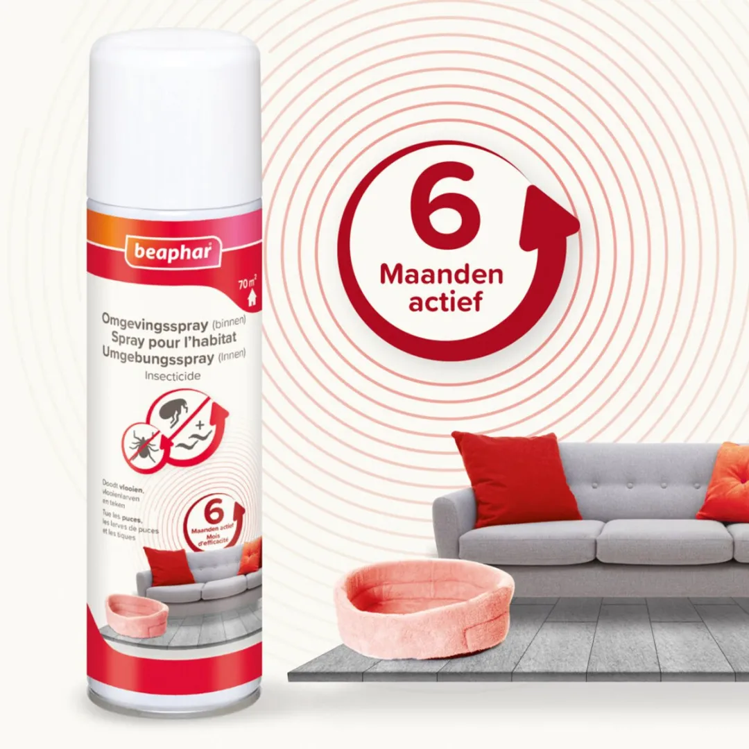 Beaphar Vlooienmiddel Hond Omgevingsspray 2x250ml
