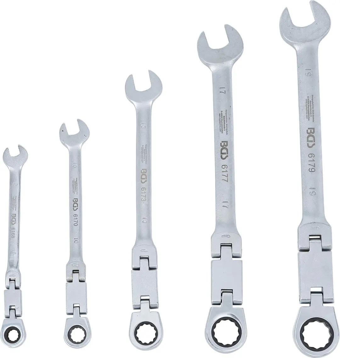BGS technic Ratelring-steeksleutelset 8-19mm - 5-delig - afbeelding 5 van 6