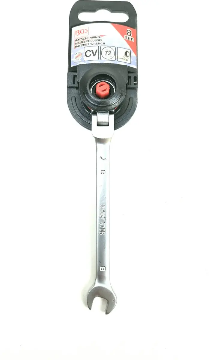 BGS technic Ratelring Steeksleutel Buigbaar 8 mm - 6708 - afbeelding 2 van 5