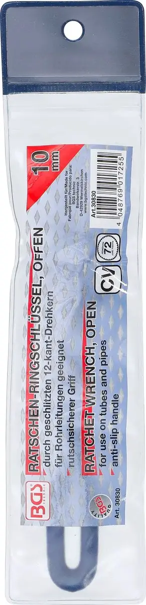BGS 30830 Ratelringsleutel Open - 10mm - afbeelding 4 van 4