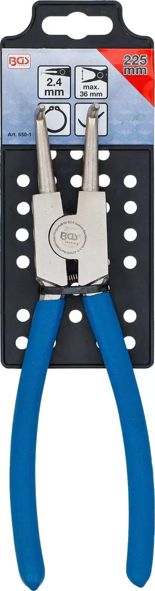 BGS technic 650-1 Sprengringtang gebogen voor externe borgringen