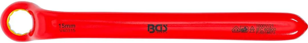 BGS technic 72015 VDE Ringsleutel - Diep Gebogen - 15 mm - afbeelding 3 van 6