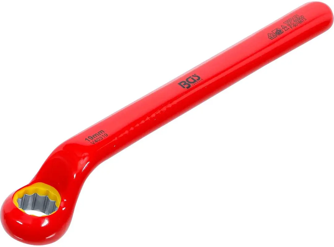 BGS Enkelvoudige VDE-ringsleutel diep gebogen 19 mm
