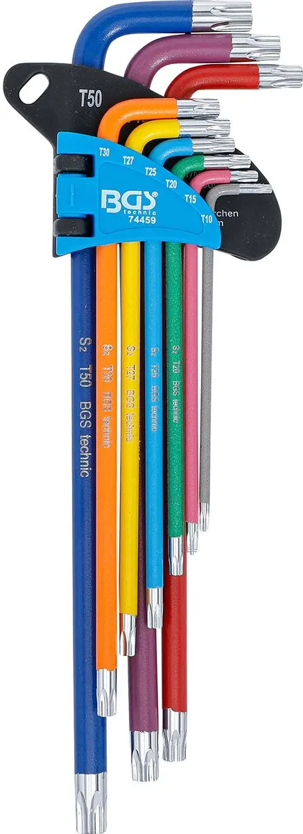 BGS technic Torx L-steeksleutelset T10-T50 - 9 delig - afbeelding 4 van 4