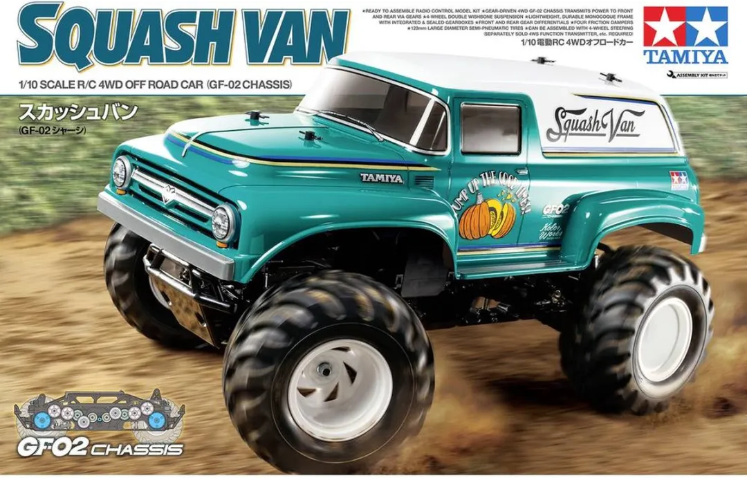 Tamiya 58725 RC Squash Van GF-02 Modelbouwpakket 1:10 - Militaire voertuigen - Multi