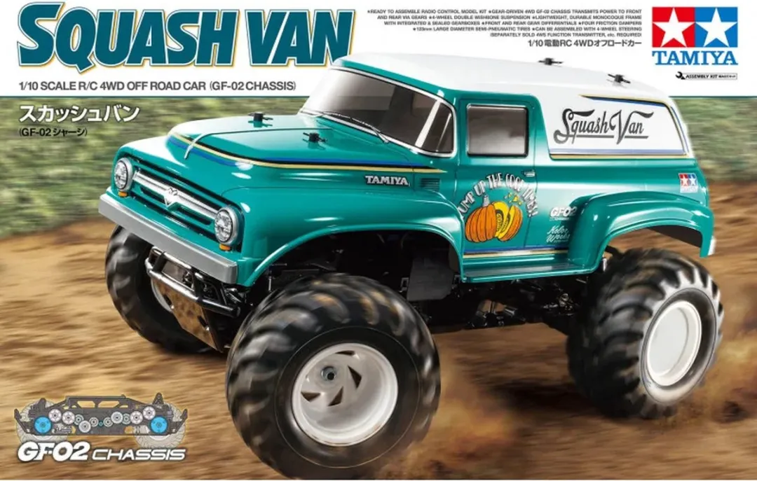 Tamiya 58725 RC Squash Van GF-02 Modelbouwpakket 1:10 - Militaire voertuigen - Multi