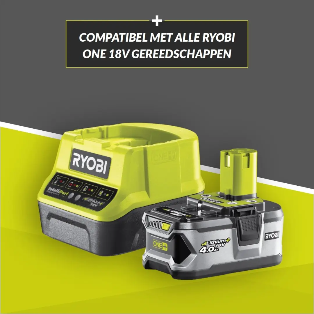 Ryobi RC18120-140 18V Li-Ion Starterset - 4.0Ah accu + lader - afbeelding 2 van 6
