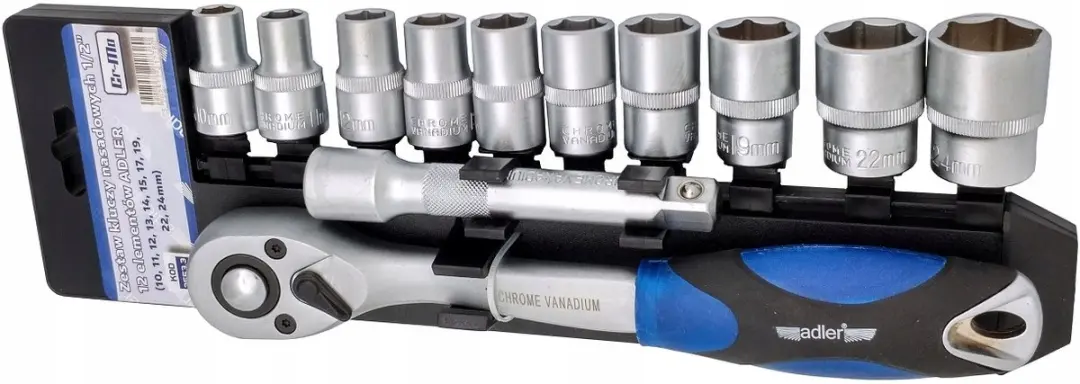 Adler Dop 1/2" 10-19mm & Ratel