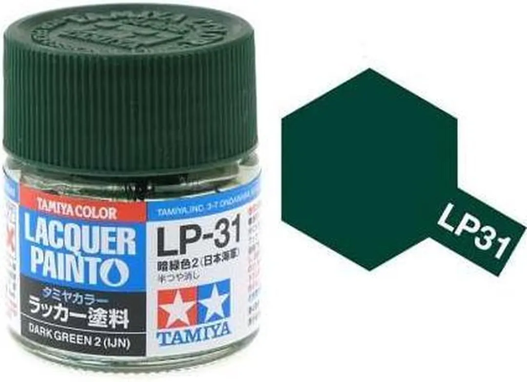 Tamiya Hobbyverf Olieverf LP-31 Dark Green 10ml - Matt