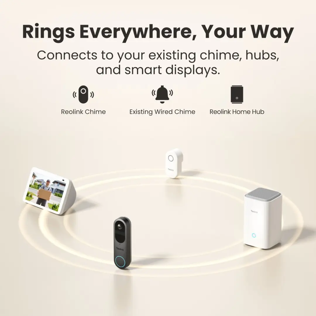 Reolink D340B 2e Generatie Batterij-deurbel + Chime - afbeelding 3 van 6