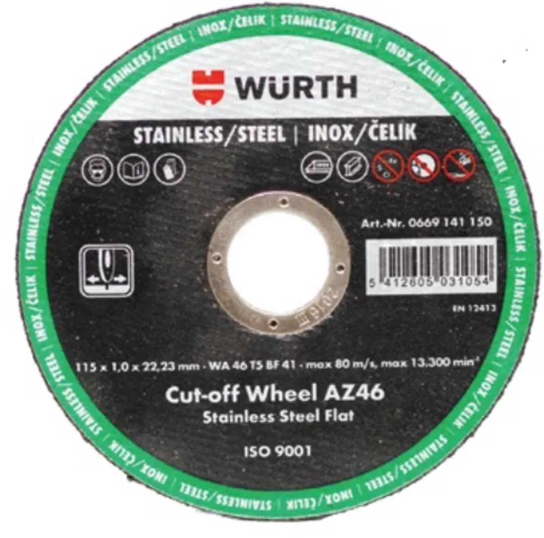Würth Slijpschijven Set Standard Inox 115mm